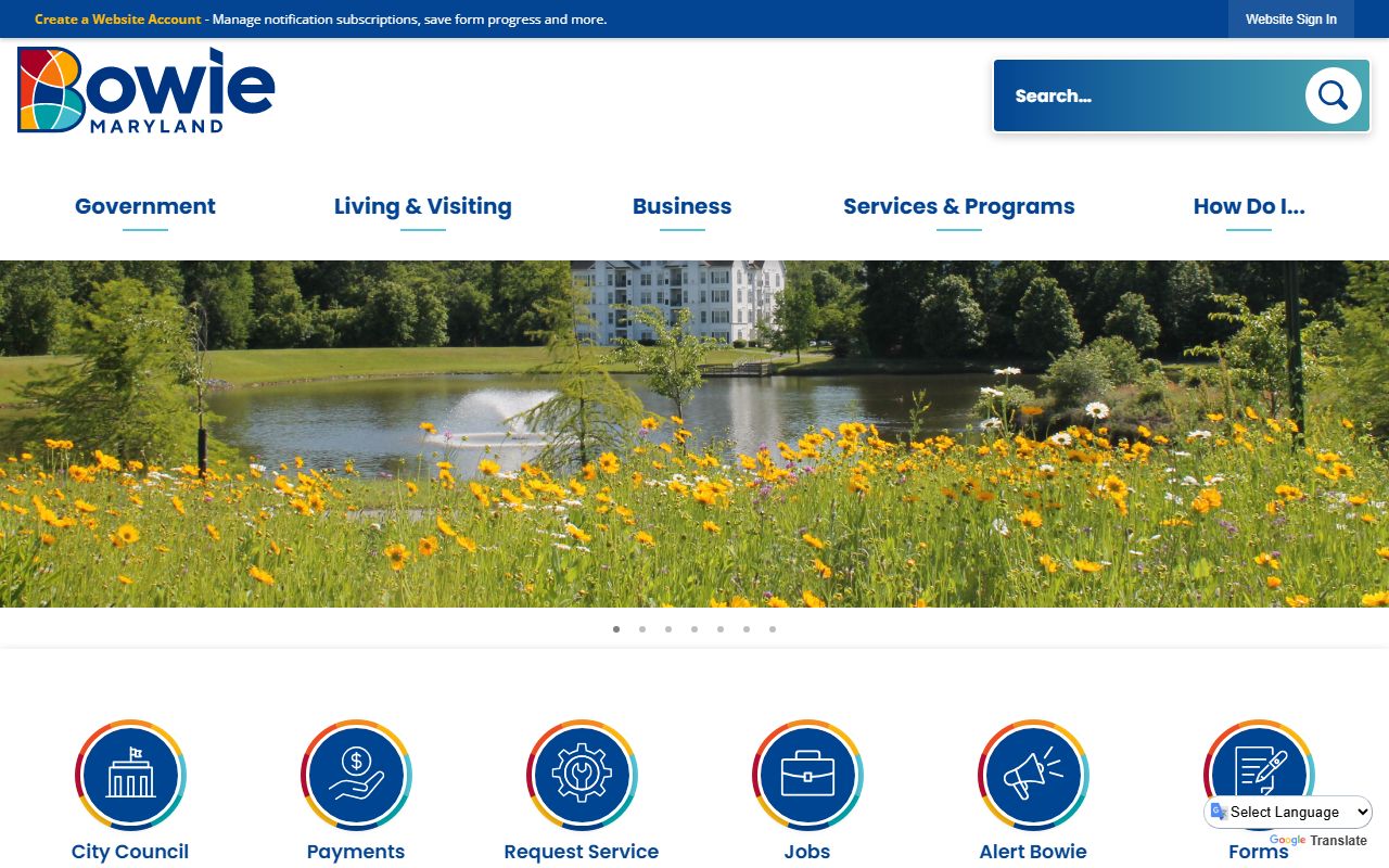 Bowie city website unclaimed property