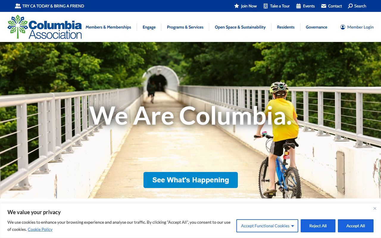 Columbia Association unclaimed refunds deposits Columbia Maryland