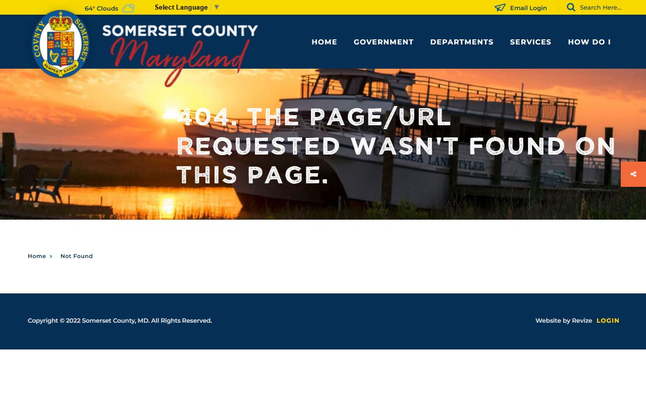 Somerset County Finance Department main page for Somerset County unclaimed money